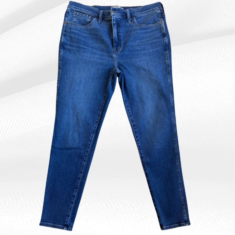 Madewell 10" High Rise Roadtripper Skinny Jeans Medium Wash Sz 32
